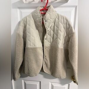 Women's Cream Quilted Jacket